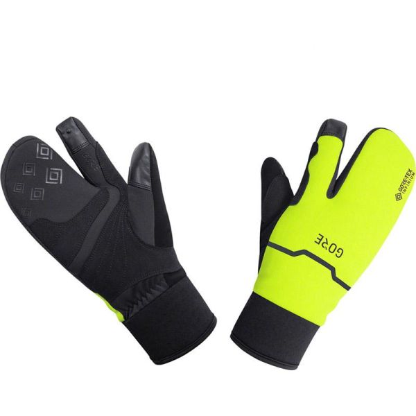 GORE-TEX Infinium Windstopper Lobster Glove, Neon Yellow